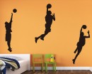 Basketball Man Vinyl Decals Silhouette Modern Wall Art Sticker